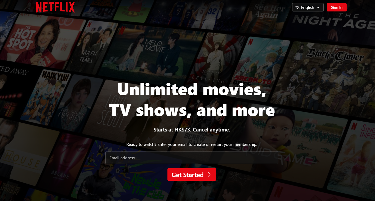 Netflix-在线收费电影订阅平台