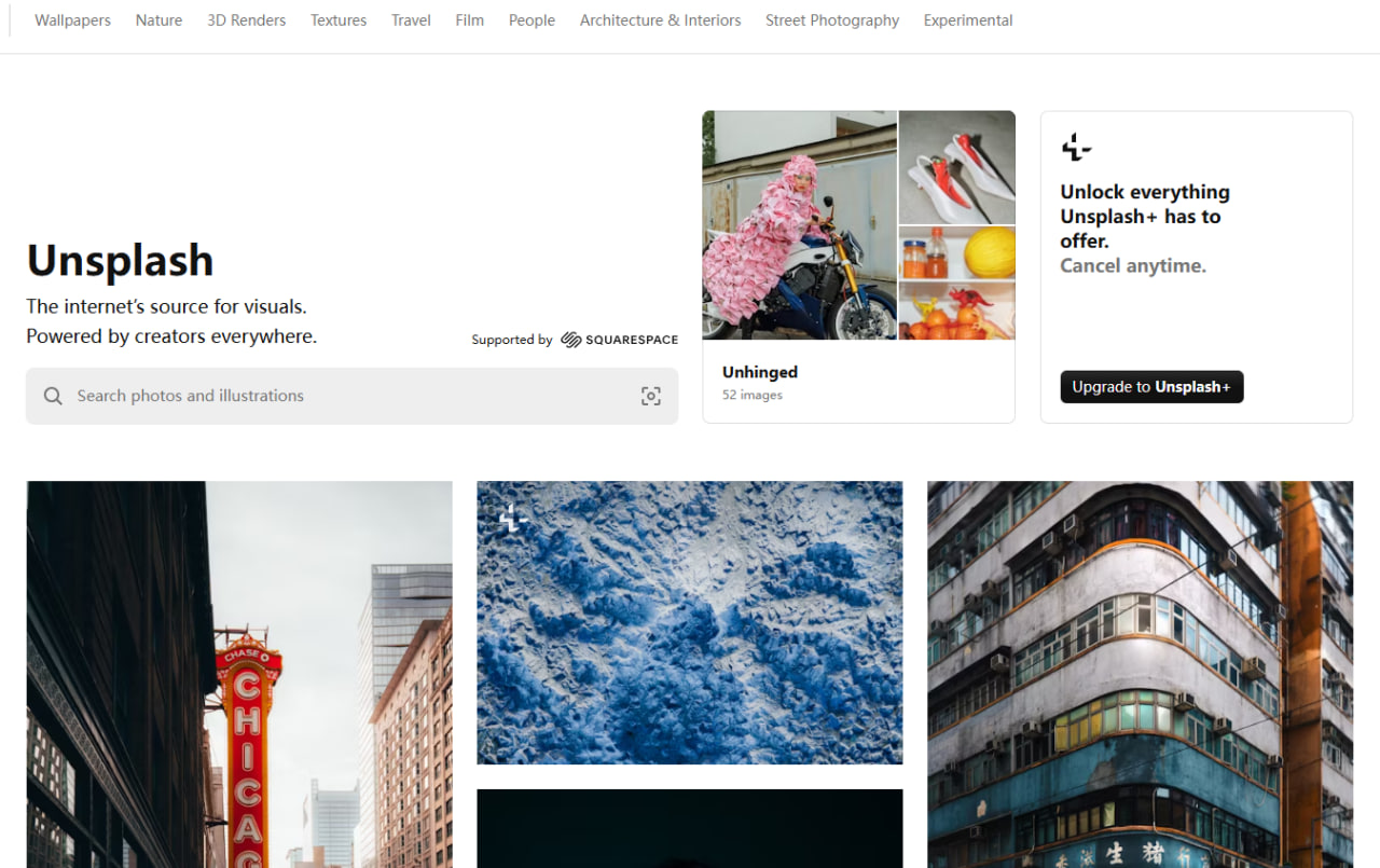 Unsplash-一个超火的免费高清图片网站