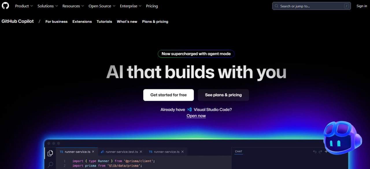 GitHub Copilot-一个由 GitHub 和 OpenAI 联合开发的 AI 编程助手